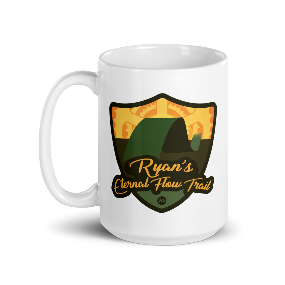 Ryan&#39;s Eternal Flow Trail - Washington White glossy mug