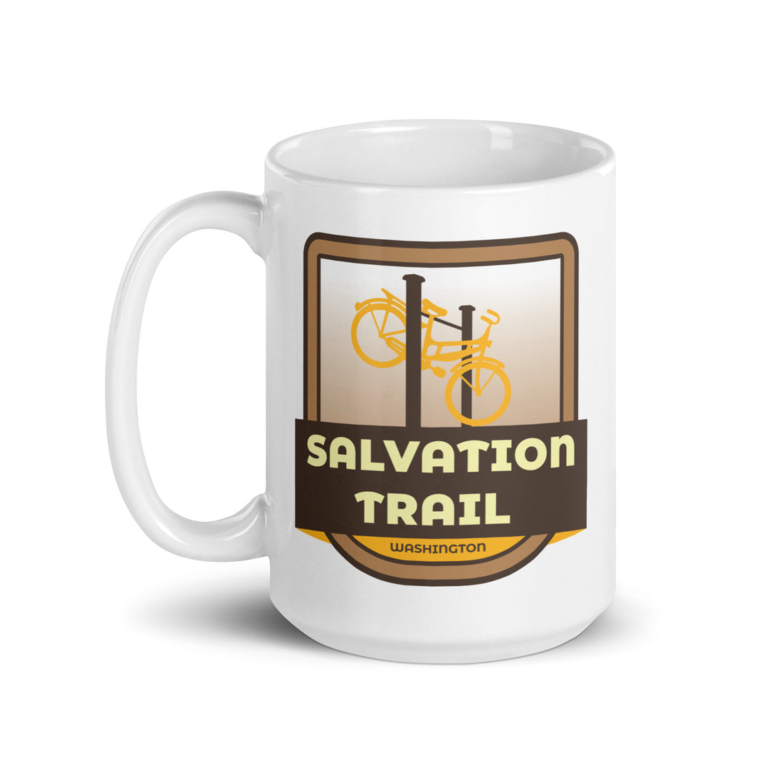 Salvation Trail - Washington White glossy mug