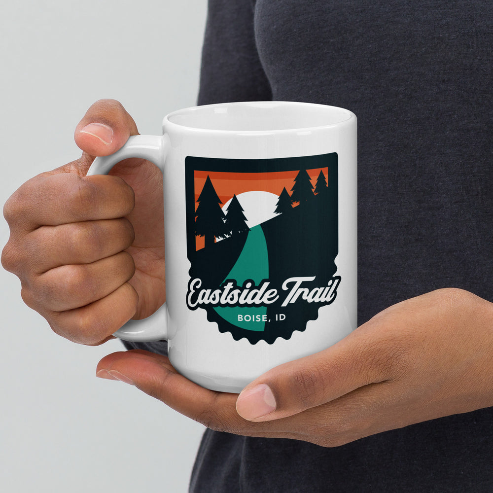 Eastside Trail - Boise, Idaho White glossy mug