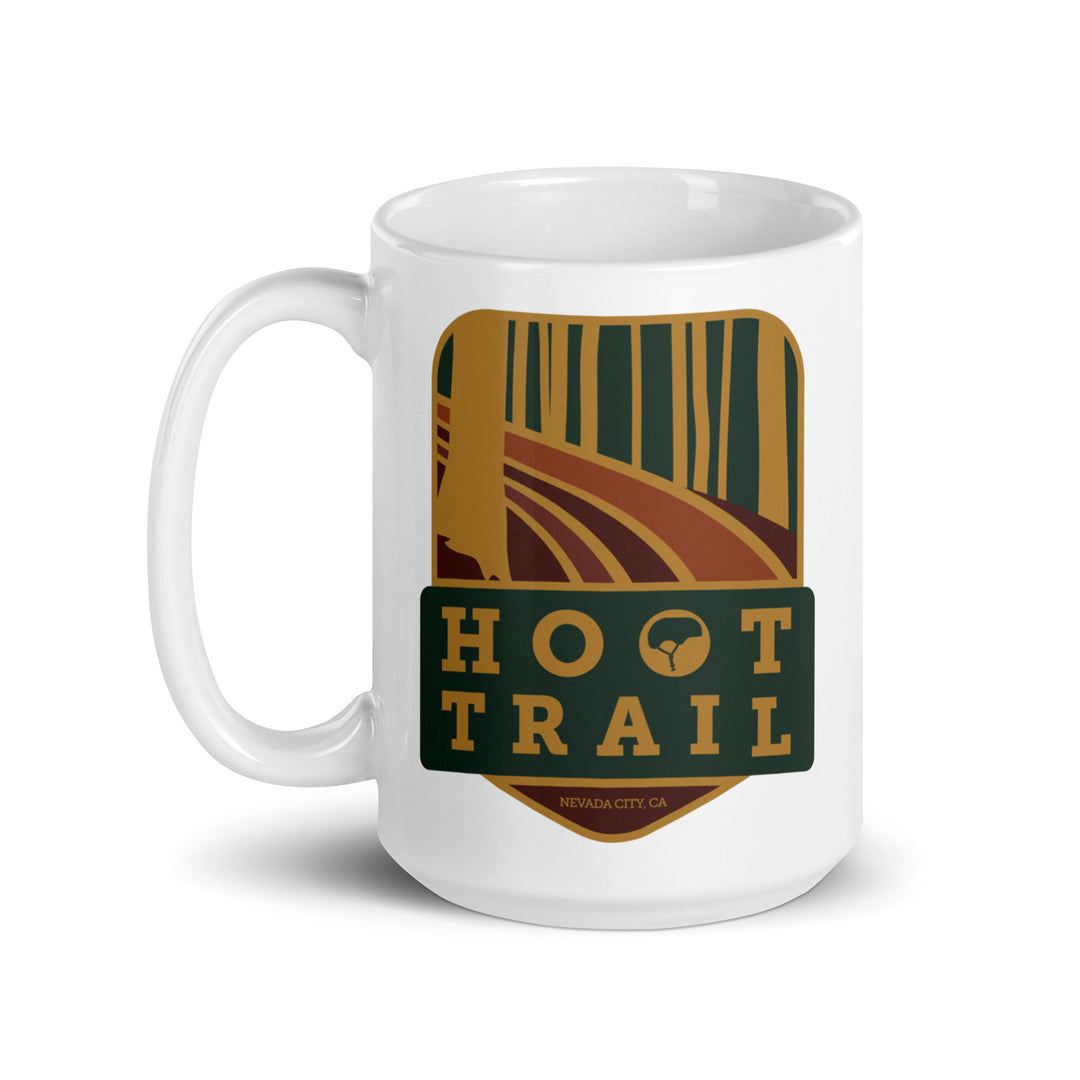 Hoot Trail - Nevada City, California White Glossy Mug