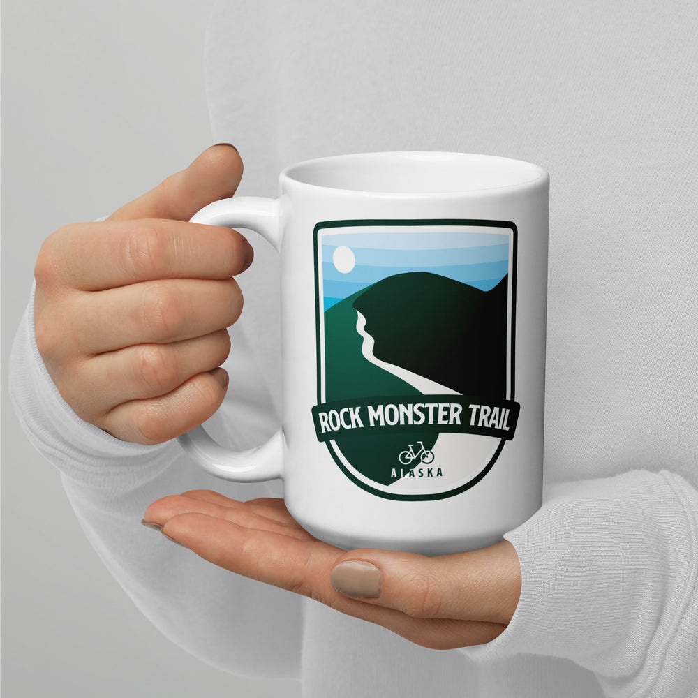 Rock Monster Trail – Alaska White glossy mug