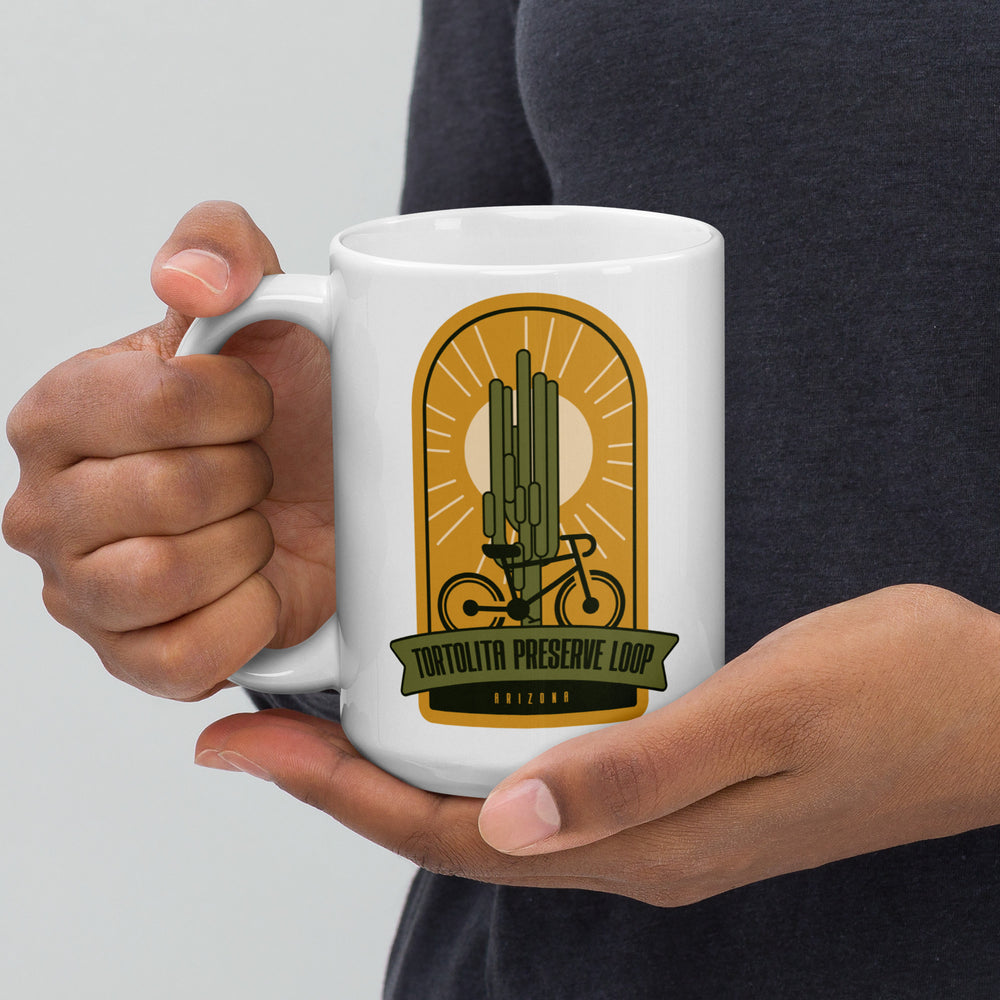 Tortolita Preserve Loop – Arizona White glossy mug