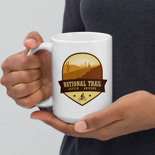 National Trail - Laveen, Arizona White glossy mug