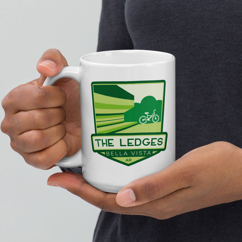 The Ledges - Bella Vista, Arkansas White glossy mug