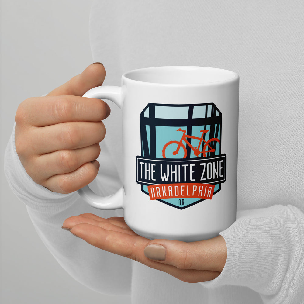 The White Zone - Arkadelphia, Arkansas White glossy mug