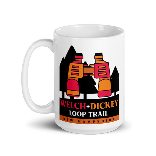 Welch and Dickey Loop Trail - New Hampshire White glossy mug