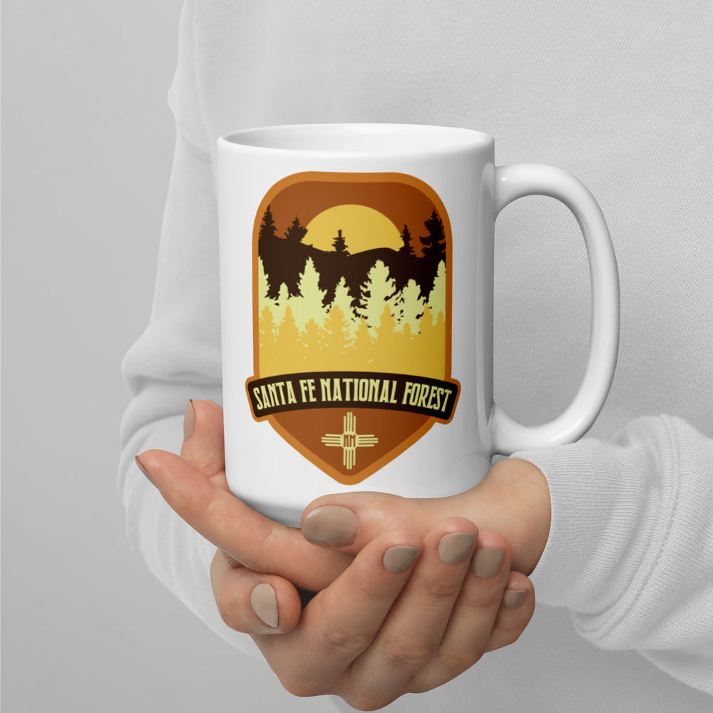 Santa Fe National Forest – New Mexico White glossy mug