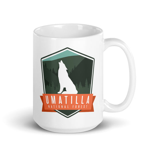 Umatilla National Forest White glossy mug