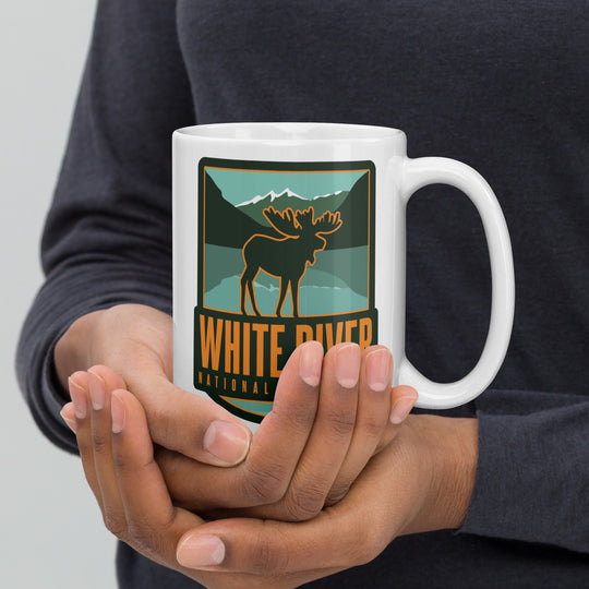 White River National Forest - Colorado White glossy mug