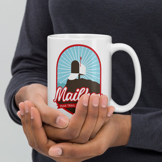 Mailbox Peak Trail - Washington White glossy mug