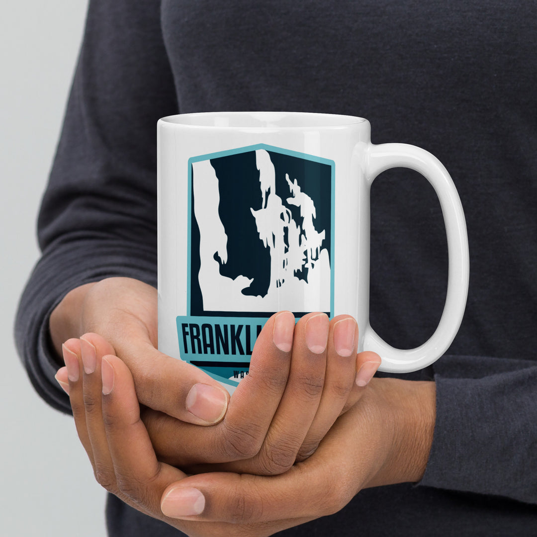 Franklin Falls - Washington White glossy mug