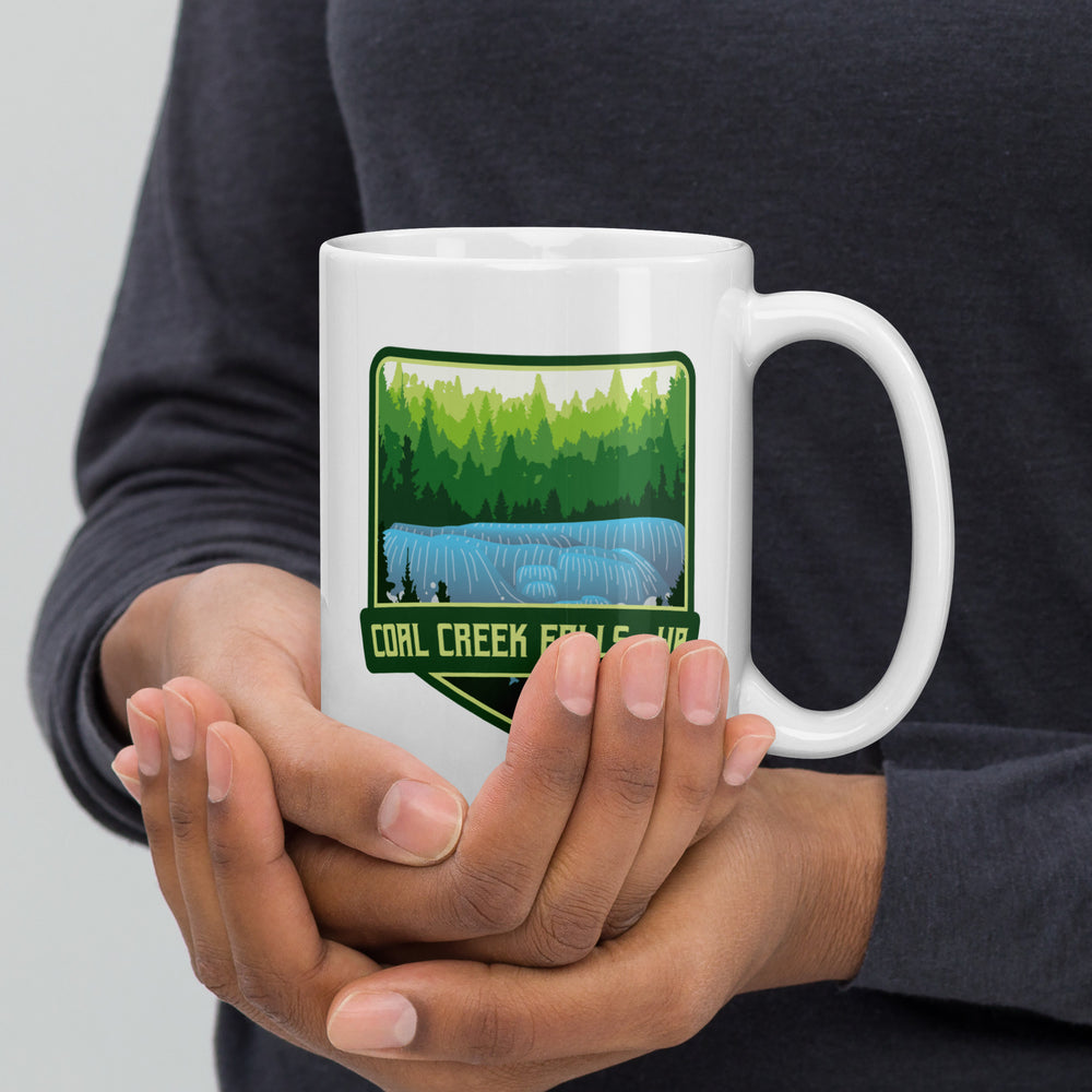 Coal Creek Falls - Washington White glossy mug