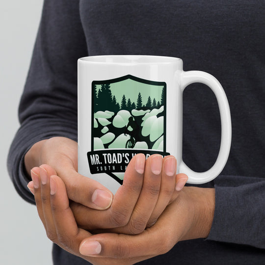 Mr. Toad&#39;s Wild Ride - South Lake Tahoe, CA White glossy mug