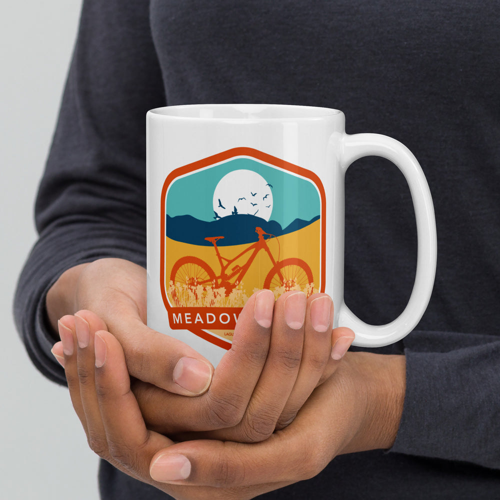 Meadows Trail - Laguna Beach, California White glossy mug