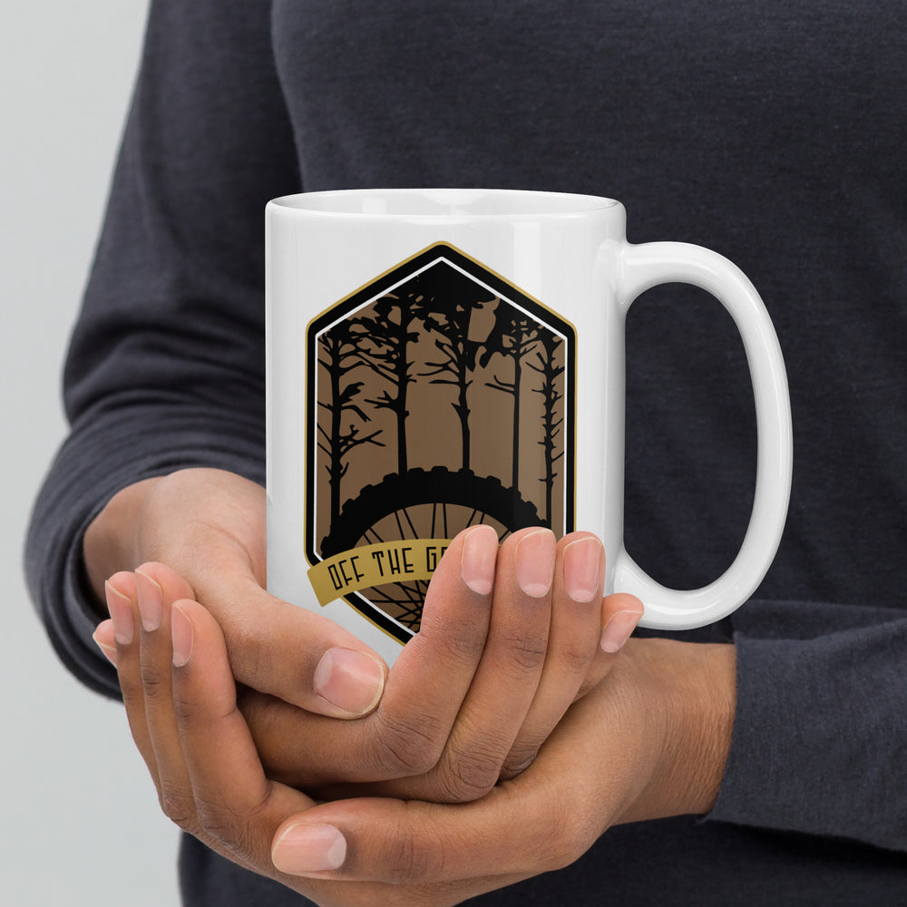 Off The Grid Trail – Washington White glossy mug