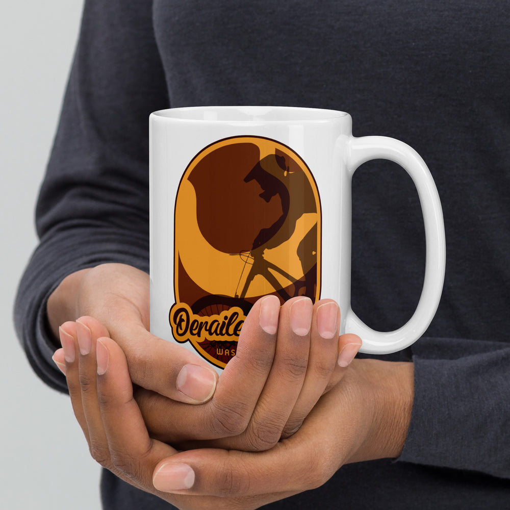 Derailed Trail - Washington White glossy mug