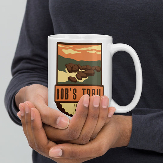 Bob&#39;s Trail - Boise, Idaho White glossy mug