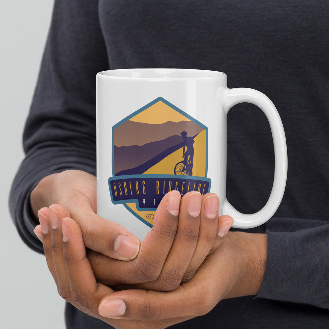 Osberg Ridgeline #147 - Ketchum, Idaho White glossy mug