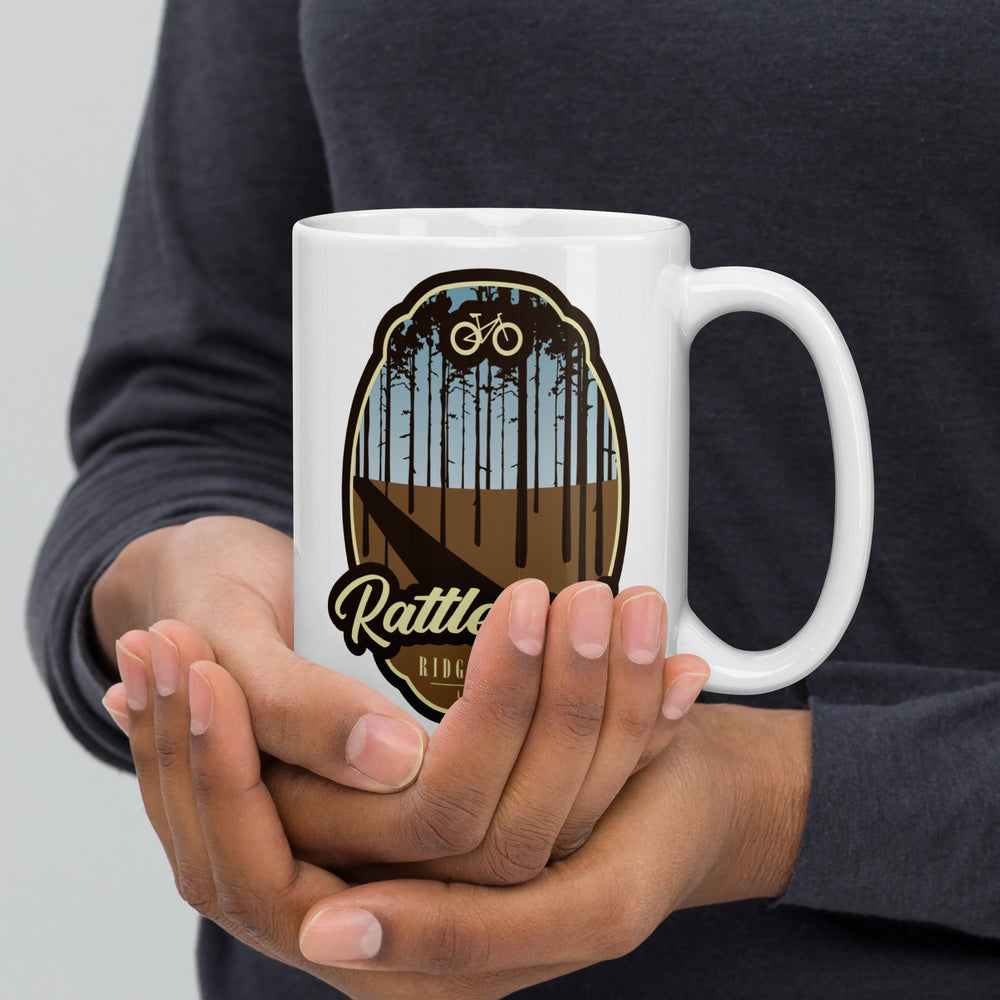 Rattlesnake Ridge Trail - Alabama White glossy mug