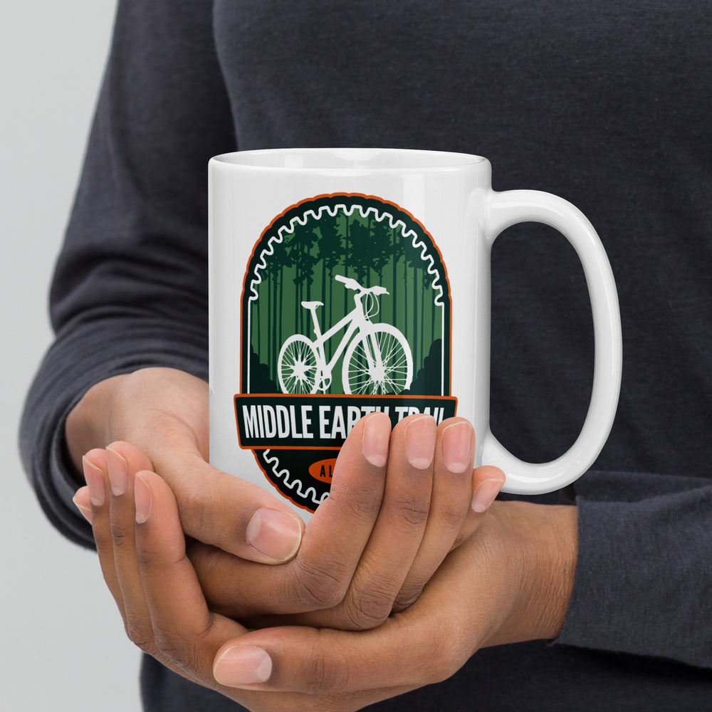 Middle Earth Trail – Alaska White glossy mug