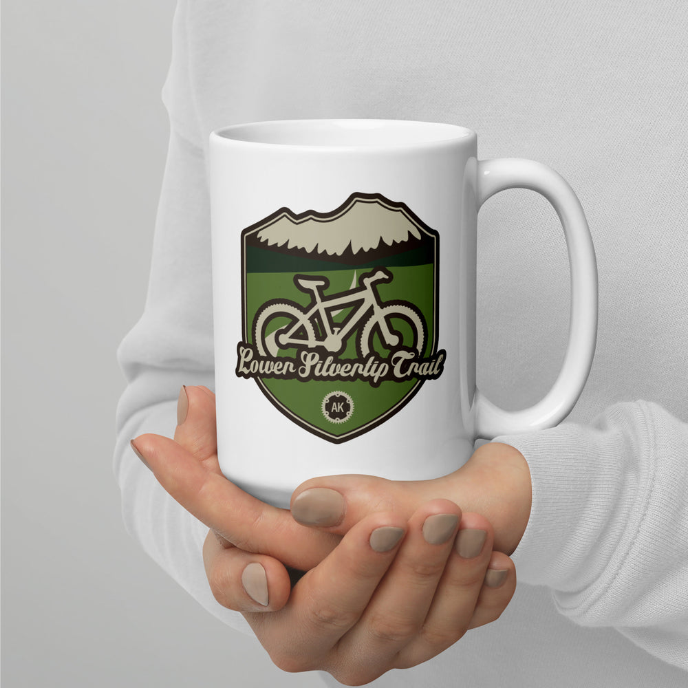 Lower Silvertip Trail – Alaska White glossy mug