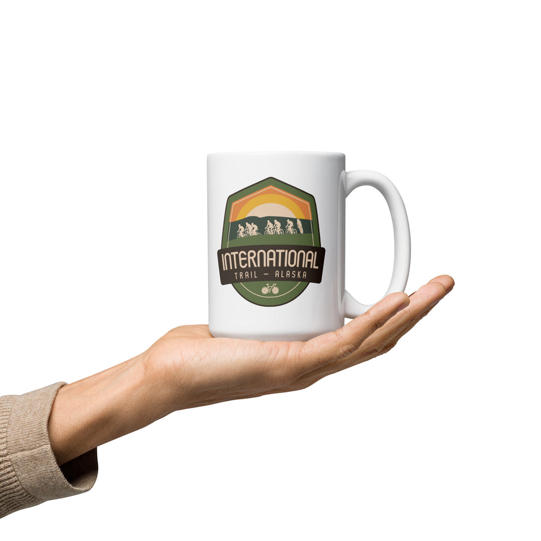 International Trail – Alaska White glossy mug