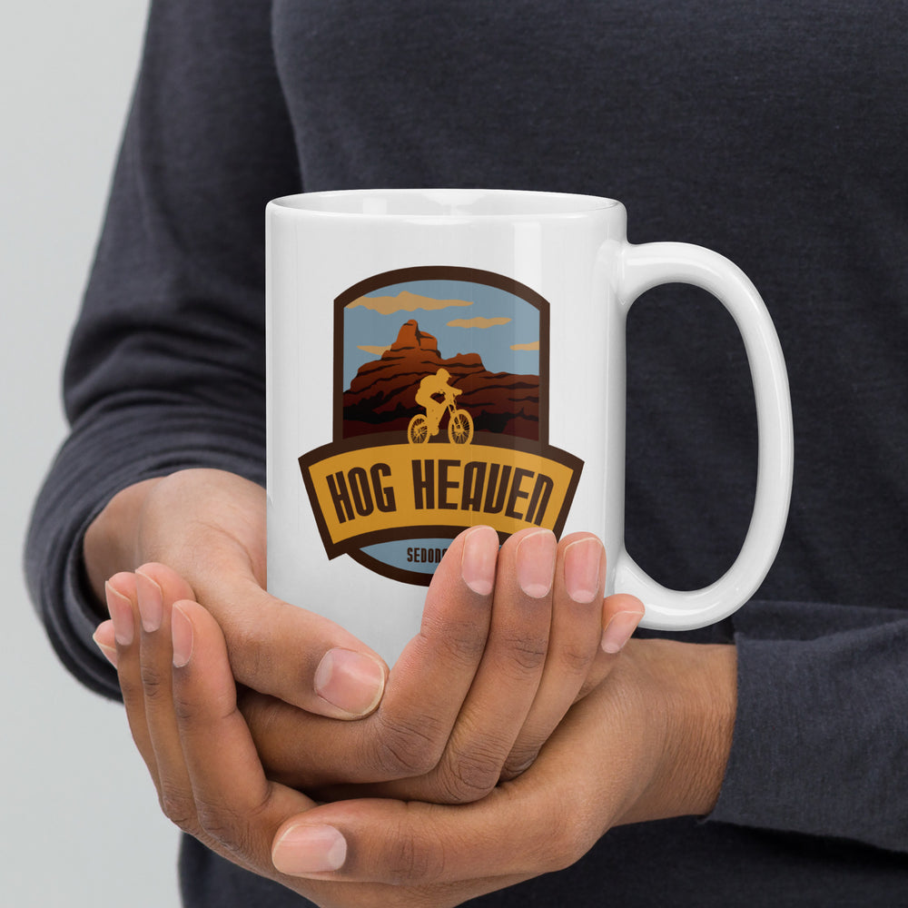 Hog Heaven - Sedona, Arizona White glossy mug