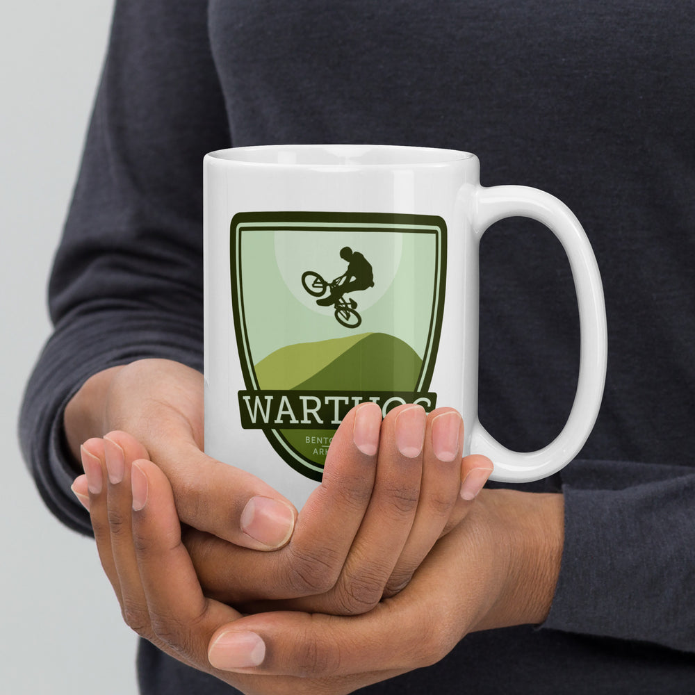 Warthog - Bentonville, Arkansas White glossy mug