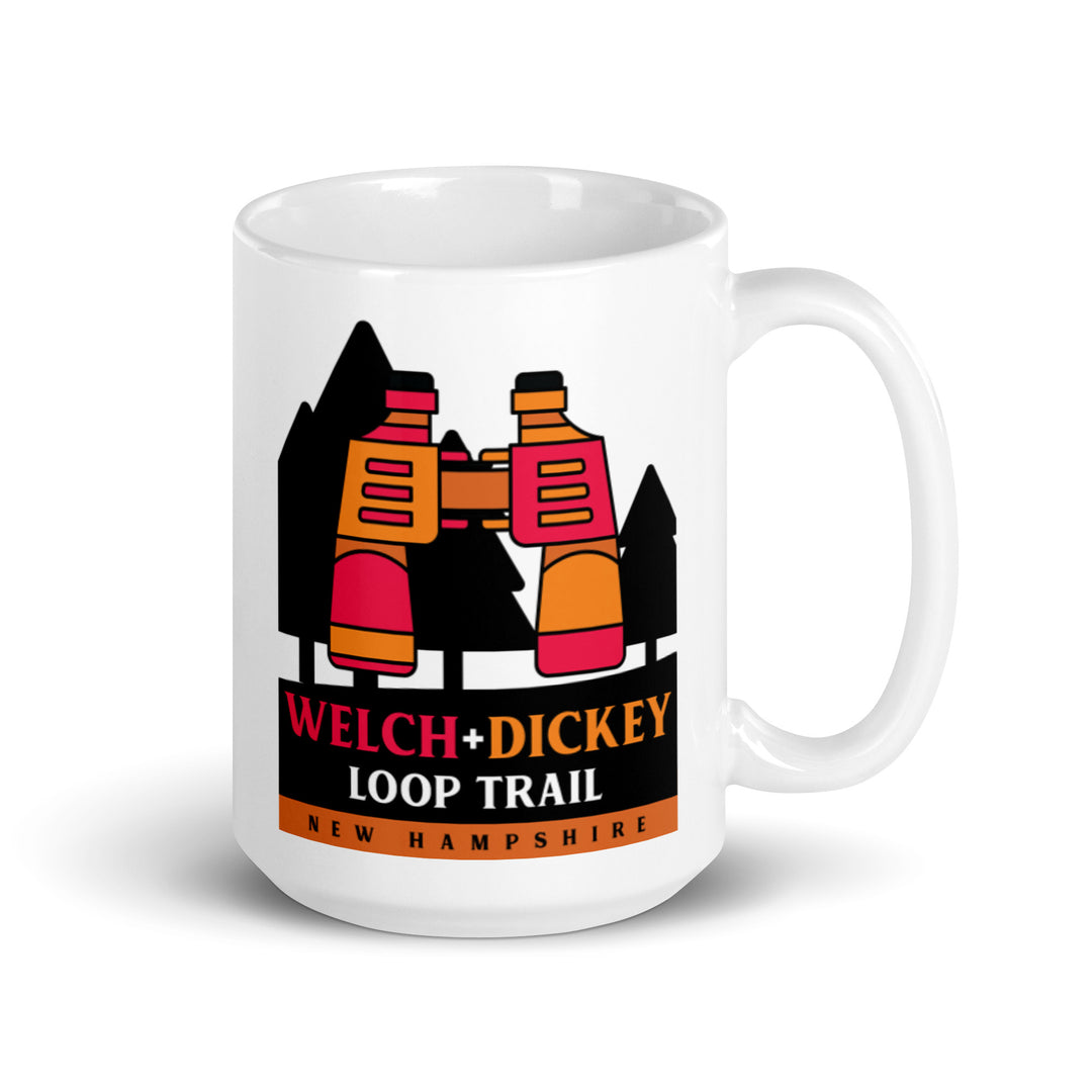 Welch and Dickey Loop Trail - New Hampshire White glossy mug